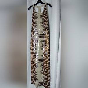 New BCBG Maxazria Sequin Maxi Dress Prom Homecoming Holiday Party